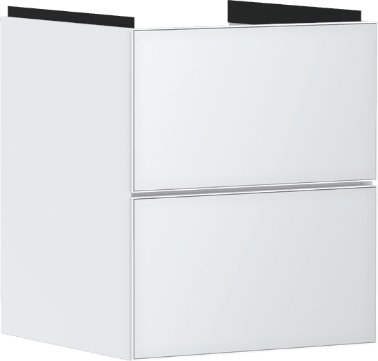Xevolos E badmeubel Matt White 480/475 met 2 lades voor wastafel