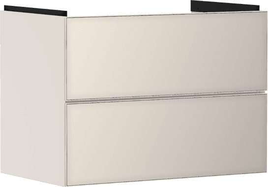 Xevolos E badmeubel Sand Matt Beige 780/475 met 2 lades voor wastafel