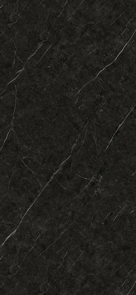 SPC Marmer Plaat Wandpaneel Black Trevore Mat Zwart